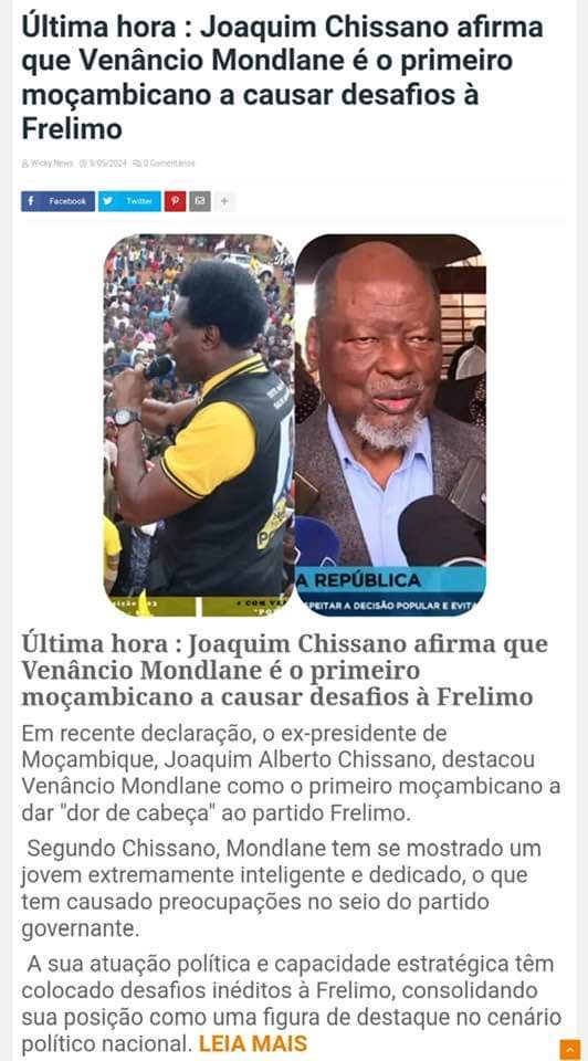 Joaquim Chissano Vs Venacio Mondlane