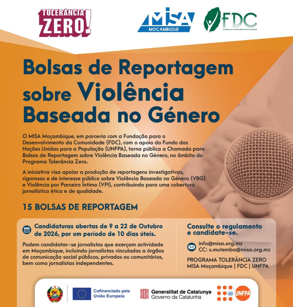 Tens uma ideia de reportagem capaz de contribuir para a prevenção da Violência Baseada no Género?